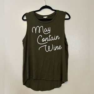 Eyeshadow Olive Green Tank Top XL
